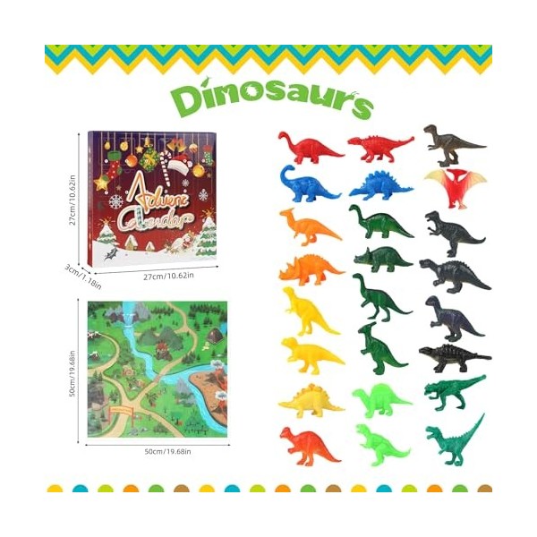 Calendrier de lAvent 2023 pour enfants, dinosaures