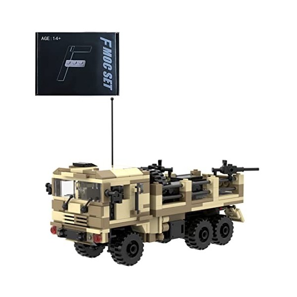 ASSA Technic Kit de construction de camion militaire, ensemble de blocs de construction de la série militaire compatible avec