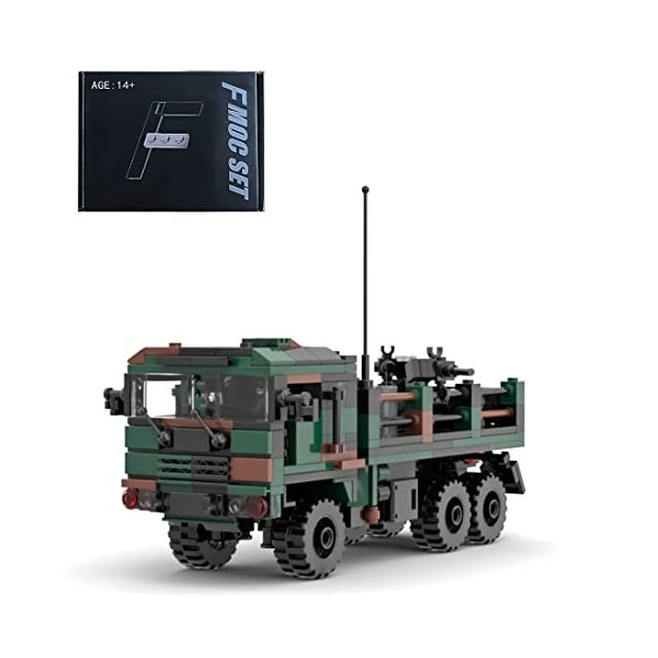 ASSA Technic Kit de construction de camion militaire, ensemble de blocs de construction de la série militaire compatible avec