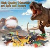 WOSTOO Dinosaure Jouet, 23 PCS Figurine Dinosaure y Compris T-Rex, Triceratops, Velociraptor, Dinosaure Enfant Jouet 3 4 5 6 