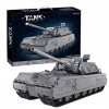 NVOSIYU Char Militaire - Panzer VIII Maus Tank Jeu de Construction avec 5 Figurines, Compatible avec Lego 2127 Pièces 