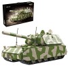 SeptA Char Militaire Jouet, 2930 Pièces Tank Militaire WW2 Jeu de Construction avec Mini Figurine, Compatible avec Lego - Pan