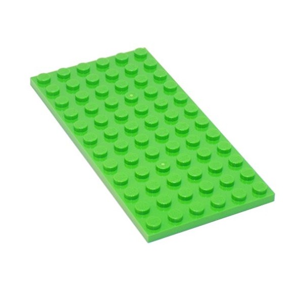LEGO Pièces et pièces : gris clair gris pierre moyenne 6 x 12 4,6 x 9,1 cm Assiette x20