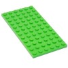 LEGO Pièces et pièces : gris clair gris pierre moyenne 6 x 12 4,6 x 9,1 cm Assiette x20