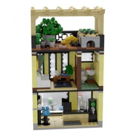ENDOT City Architecture Blocs de construction, MOC-146674 Teehouse modèle, compatible avec Lego, 812 pièces