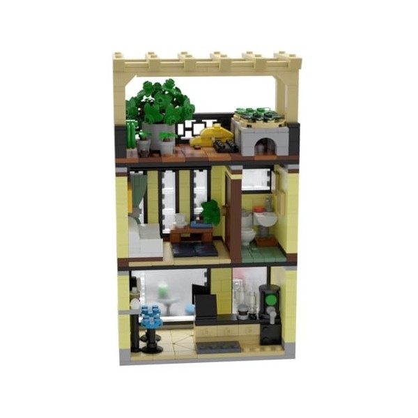 ENDOT City Architecture Blocs de construction, MOC-146674 Teehouse modèle, compatible avec Lego, 812 pièces