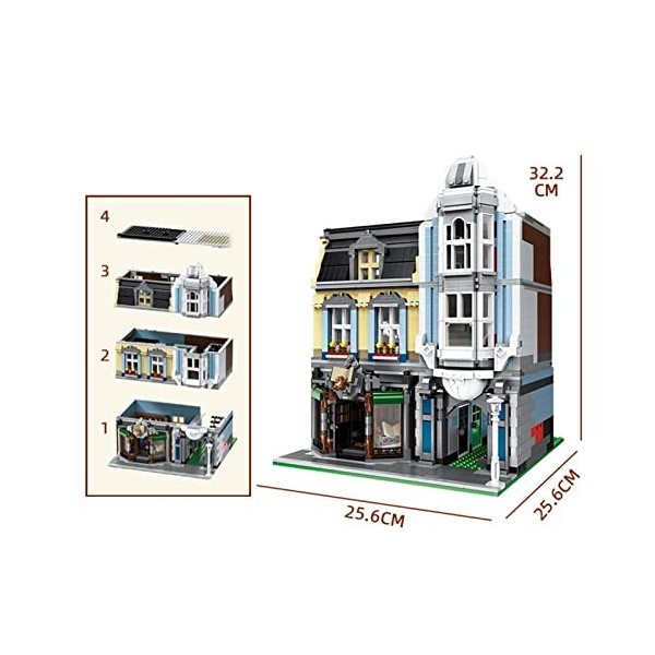 2678PCS Street View Series Architecture Liberstore Building Block Model Set, DIY Petite Jouet de Construction dassemblage de