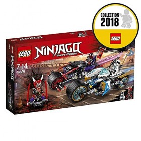 LEGO®-NINJAGO® La Course de rues en motos Jeu pour Enfant 7 Ans et Plus, Briques de Construction Garçon et Fille, 308 Pièces 