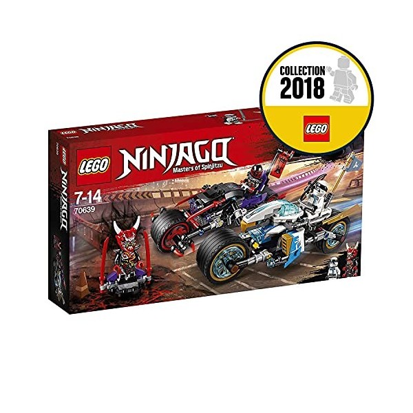LEGO®-NINJAGO® La Course de rues en motos Jeu pour Enfant 7 Ans et Plus, Briques de Construction Garçon et Fille, 308 Pièces 