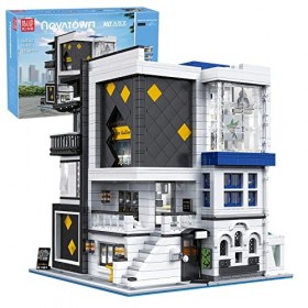 Mould King 16043 Musée Dart Moderne avec Lumières, 3536 Pièces Jeu de Construction Micro Blocs de Modular Building