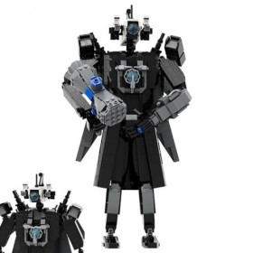 BAcion Ensemble de Construction de caméraman géant de Toilettes Skibidi, kit de Blocs de Construction de Toilettes Skibidi, J