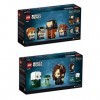 Lego Brickheadz Harry Potter, Hermione, Ron Weasley, Hagrid 4095 + Lord Voldemort, Nagini, Bellatrix Lestrange 40496 Set