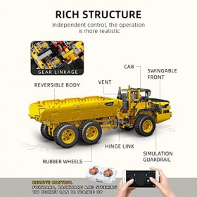 Mould King 17010 Technique Dumper Briques de Construction, 1888+ Pièces Articulées Truck Briques de Serrage, 6x6 Transport de