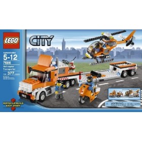 LEGO - 7686 - Jeu de construction - City - Traffic - Le transport de lhélicoptère