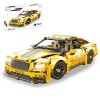 JOYFLY Technic Voiture de Sport Blocs de Construction, 2.4Ghz RC Voiture Télécommandée avec Moteur, Modèle de Voiture à Colle