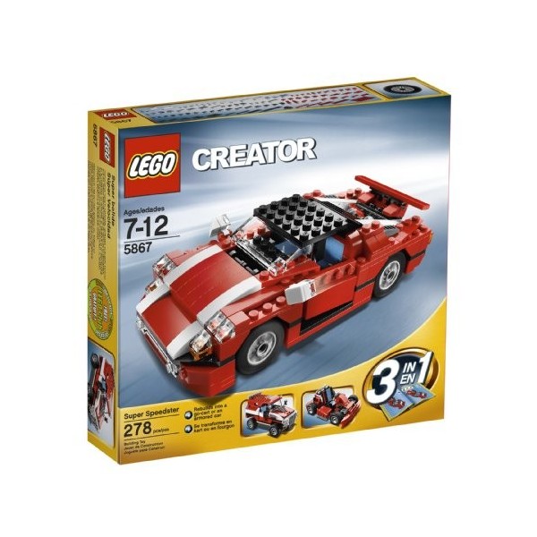 LEGO Creator 3-in-1 Red Car Building Set 5867 