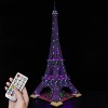 Hosdiy Upgrade Jeu de Lumière - Télécommande Kit déclairage à LED Compatible avec Lego-Tour-Eiffel-10307 Modèle Seul Lumièr