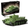 NVOSIYU Char Militaire - German Tiger I Tank Jeu de Construction avec Figurines, WW2 Tank, Compatible avec Lego 2276 Pièces 