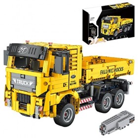 MOCOA Technic Tombereau de Blocs de Construction,1012+Pièces Camion Jeu de Construction,Camion Véhicule dingénierie Modèle Co