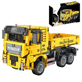 MOCOA Technic Tombereau de Blocs de Construction,1012+Pièces Camion Jeu de Construction,Camion Véhicule dingénierie Modèle Co