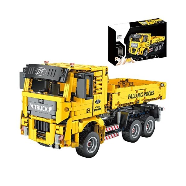 MOCOA Technic Tombereau de Blocs de Construction,1012+Pièces Camion Jeu de Construction,Camion Véhicule dingénierie Modèle Co