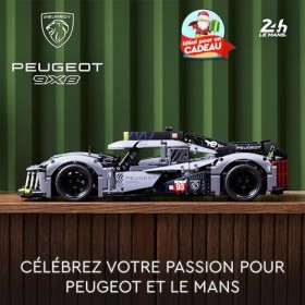 LEGO 42156 Technic Peugeot 9X8 24H Le Mans Hybrid Hypercar, Maquette de Voiture de Course Niveau Avancé, à lÉchelle 1:10, Sp