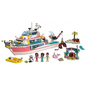 LEGO®-Friends Le bateau de sauvetage pour Fille et Garçon à Partir de 7 Ans et Plus, 908 Pièces 41381