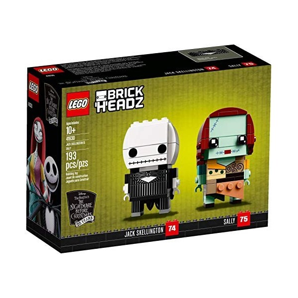 LEGO BrickHeadz Jack Skellington & Sally 41630 – Jouet de Noël