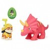 PAW PATROL PatPatrouille Mission Dino - Ensemble de Figurines Rubble et Un Dinosaure, pour Enfants à partir de 3 Ans