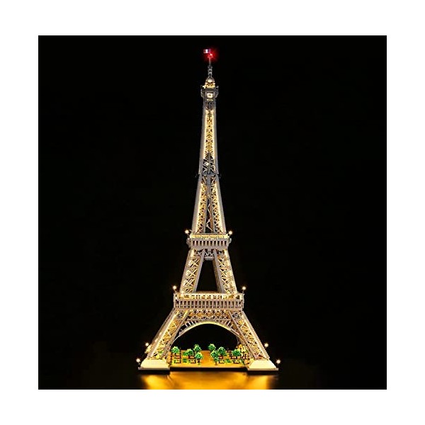 Ensemble déclairage décoratif pour Lego Lensemble de Construction de la Tour Eiffel, Ensemble déclairage LED pour Lego 103