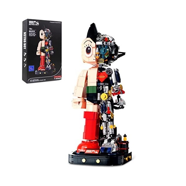 barweer Astro Boy Robot, Blocs de construction, objet de collection à exposer, cadeau de Noël pour adultes et enfants, compat