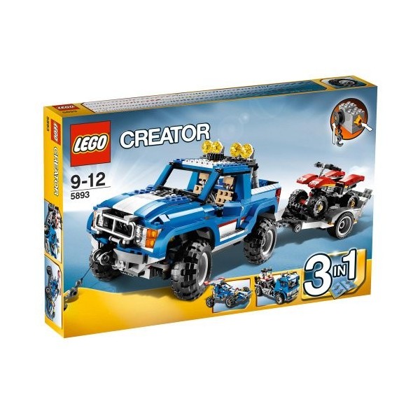 LEGO - 5893 - Jeux de construction - LEGO creator - Le tout-terrain et son quad