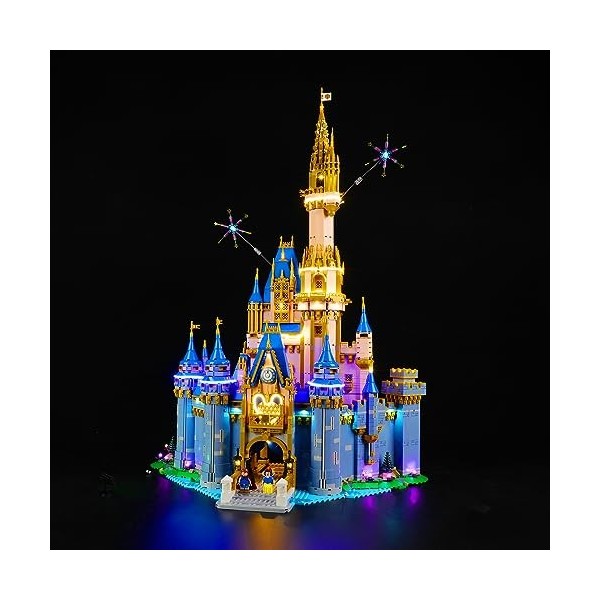 cooldac Kit déclairage LED pour château Lego 43222 Disney - Compatible avec le modèle de blocs de construction Lego 43222 - 