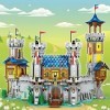 JMBricklayer Ensemble de construction de château médiéval pour adultes, idée de modèle de maison avec lumière LED, objet de c