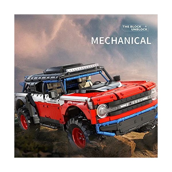 MISINI 673101 Lot de 2 920 blocs de serrage pour véhicule tout-terrain 1:8 Technique MOC Grand kit de construction de voiture