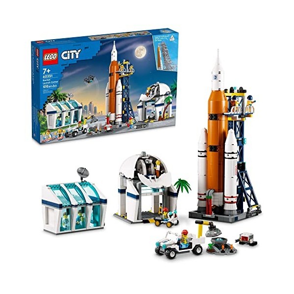 LEGO City Rocket Launch Center 60351 Building Kit. NASA-Inspired Space Toy for Kids Aged 7 and up 1,010 Pieces , Multicolore