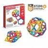 Magformers Basic 62pcs Set - Jeu de Construction magnétique pour Enfant - Jeu éducatif de Formes Multicolores aimantées - 62 
