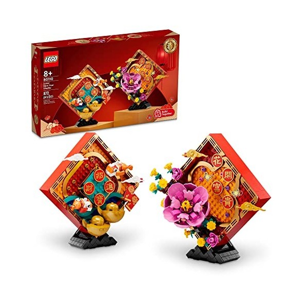 LEGO Présentoir du Nouvel An lunaire 80110 - Ensemble de jouets de construction pour enfants, garçons et filles à partir de 8