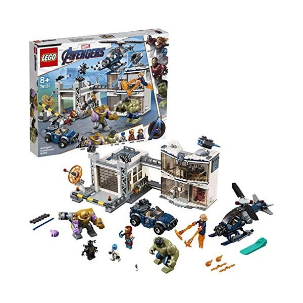 LEGO® Marvel Super Heroes™ Lattaque du QG des Avengers Jeu de construction super-héros, 8 Ans et Plus, 699 Pièces 76131