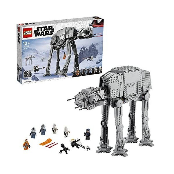 LEGO 75288 Star Wars at-at: Jouet de Construction Galactique avec 6 Minifigurines, Inclus Luke Skywalker et Sabre Laser, Cade