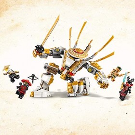 LEGO NINJAGO, Legacy Figure daction, Le robot dor avec Lloyd, Wu et le General Kozu, Set de construction Ninja, 120 pièces,