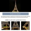 Kit déclairage LED pour Lego Architecture Lhorizon de la Tour Eiffel, Version Musicale Kit déclairage de décoration pour L