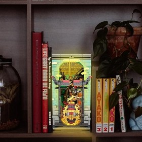 JMBricklayer Ninja 70104 Kit de construction pour adultes avec lumière LED et support de livre décoratif créatif pour enfants