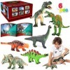 JOYIN 6 Pièces 30.48 à 35.56 cm Jouet Dinosaure Figurine Réaliste Éducatif Cadeaux de Fête pour Enfants avec la Brochure sur 