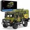 JMBricklayer 61506 Kit de construction de voiture militaire Unimog - Briques de serrage - Ambulance militaire - Kit de constr