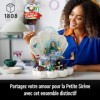LEGO 43225 Disney Le Coquillage Royal de La Petite Sirène, Maquette à Construire, Modèle Réduit avec Figurines, pour Femmes e