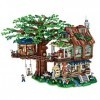LOZ Building Blocks Educational Toy Architecture Tree House with Balconies Bridge Swing Dog Kennel Stream Water Wheel Houses 