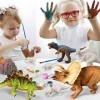 whatstem Kit de peinture de dinosaures 3D avec 12 dinosaures pour enfants de 3 à 15 ans, kits dart et dartisanat, jouets de