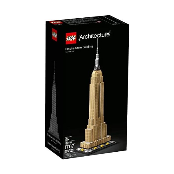 LEGO 21046 Architecture L’Empire State Building, Loisirs Créatifs Adultes Cadeau Adolescent 16 Ans, Maquettes et Modélisme