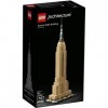 LEGO 21046 Architecture L’Empire State Building, Loisirs Créatifs Adultes Cadeau Adolescent 16 Ans, Maquettes et Modélisme